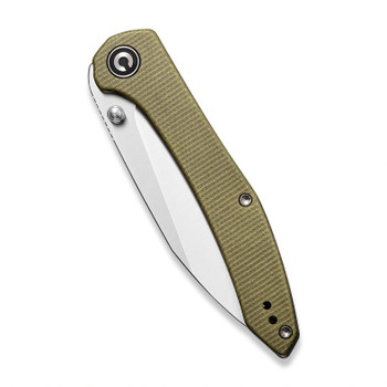 Discontinued Civivi Hadros Folding Knife Olive Micarta Handle Plain Edge Satin Finish C20004-3 Discontinued Civivi Hadros Folding Knife Olive Micarta Handle Plain Edge Satin Finish C20004-3