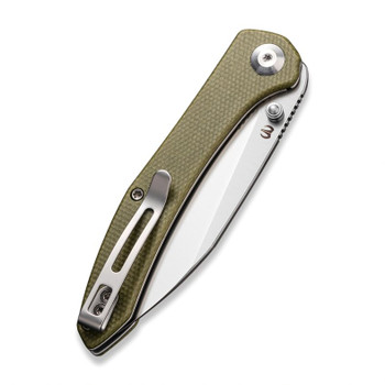 Discontinued Civivi Hadros Folding Knife Olive Micarta Handle Plain Edge Satin Finish C20004-3 Discontinued Civivi Hadros Folding Knife Olive Micarta Handle Plain Edge Satin Finish C20004-3