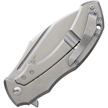 Bastinelli Creations Shadow FX-533 CF Folding Knife Black Carbon Fiber/SS Handle Elmax Plain Edge BAS216