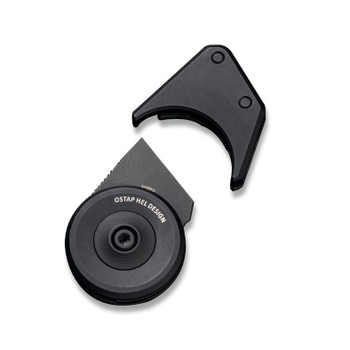 WE Knife Quark Small Fixed Blade Neck Knife Black/Silver Titanium Handle M390 Plain Black Blade WE20021-2 WE Knife Quark Small Fixed Blade Neck Knife Black/Silver Titanium Handle M390 Plain Black Blade WE20021-2