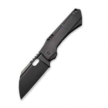 WE Roxi 3 Folding Knife Black Titanium Handle S35VN Plain Edge Black Stonewash Finish WE19072-2 WE Roxi 3 Folding Knife Black Titanium Handle S35VN Plain Edge Black Stonewash Finish WE19072-2