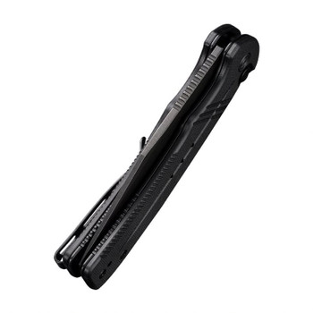 Civivi Cogent Folding Knife Black G10 Handle 14C28N Plain Black Blade C20038D-1