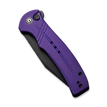 Civivi Cogent Folding Knife Purple G10 Handle 14C28N Plain Black Blade C20038D-2