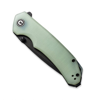 Civivi Brazen Folding Knife Natural G10 Handle D2 Plain Black Stonewash Blade C2023E