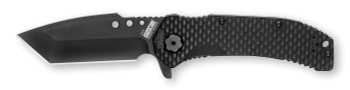 Hardcore Hardware Australia Milspec Folding Knife Black G10 Handle S30V Tanto Point Plain Black Blade MILF-03
