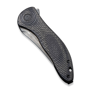Discontinued Civivi Synergy3 Folding Knife Black Layered G10/Twill Carbon Fiber  Handle Damascus Tanto Black Hand Rubbed  Finish C20075B-DS1 Discontinued Civivi Synergy3 Folding Knife Black Layered G10/Twill Carbon Fiber  Handle Damascus Tanto Black Hand Rubbed  Finish C20075B-DS1