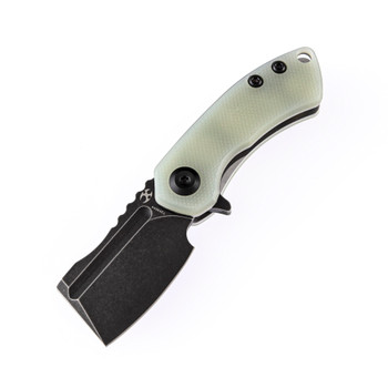 Kansept Korvid Mini Folding Knife Light Jade G10 Handle 154CM Plain Edge T3030A4