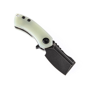 Kansept Korvid Mini Folding Knife Light Jade G10 Handle 154CM Plain Edge T3030A4