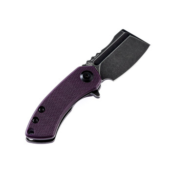 Kansept Korvid Mini Folding Knife Purple G10 Handle 154CM Plain Edge T3030A3