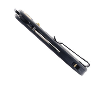 CJRB More Maileah Folding Knife Black G10 Handle AR-RPM9 Plain Black Blade J1918L-BBK