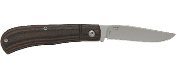 CRKT Venandi Folding Knife Brown G10 Handle 8Cr13MoV Clip Point Plain Edge Bead Blast Finish 7100