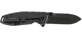 CRKT Squid XM Folding Knife Black G10/Stainless Steel Handle D2 Plain Edge Black Stonewash Finish 2495K