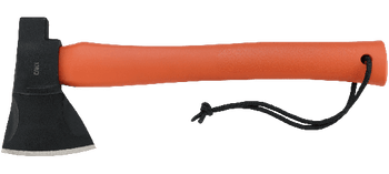 CRKT Chogan Hatchet Orange Glass Reinforced Nylon Handle 1055 Plain Black Blade 2727