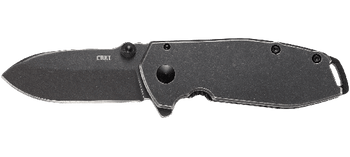 CRKT Squid Assisted Folding Knife Black Stainless Steel Handle 8Cr13MoV Plain Black Blade 2493