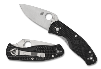 Spyderco Persistence Folding Knife Black FRN Handle 8Cr13MoV Plain Edge C136PBK