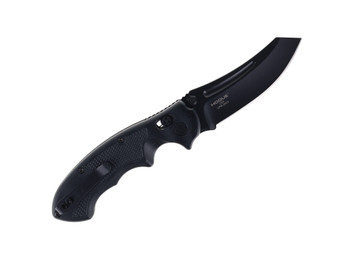 VTAC Patriot Folding Knife Black G10 Handle 20CV Cleaver Plain Black Blade VTACK5PFBB