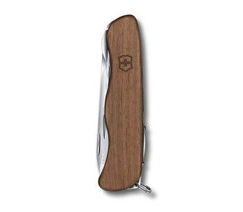 Victorinox Forester M Grip Multitool Wood Handle Plain/Serrated Edge 0.8361.63