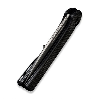 Civivi Conspirator Folding Knife Black Micarta Handle Nitro-V Plain Edge Gray Stonewash Finish C21006-1 Civivi Conspirator Folding Knife Black Micarta Handle Nitro-V Plain Edge Gray Stonewash Finish C21006-1