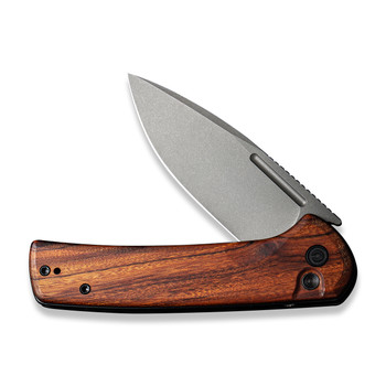 Civivi Conspirator Folding Knife Cuibourtia Wood Handle Nitro-V Plain Edge Gray Stonewash Finish C21006-3 Civivi Conspirator Folding Knife Cuibourtia Wood Handle Nitro-V Plain Edge Gray Stonewash Finish C21006-3