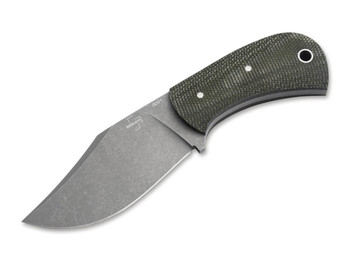 Boker Mad Man Fixed Blade Knife Green Micarta Handle D2 Plain Edge 02BO052