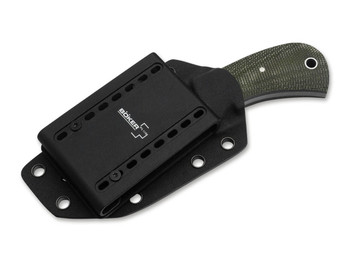 Boker Mad Man Fixed Blade Knife Green Micarta Handle D2 Plain Edge 02BO052