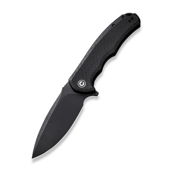 Civivi Praxis Folding Knife Black Coarse Micarta Handle 9Cr18MoV Plain Edge Black Stonewash Finish C803G Civivi Praxis Folding Knife Black Coarse Micarta Handle 9Cr18MoV Plain Edge Black Stonewash Finish C803G