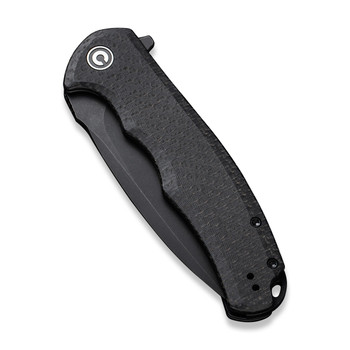 Civivi Praxis Folding Knife Black Coarse Micarta Handle 9Cr18MoV Plain Edge Black Stonewash Finish C803G Civivi Praxis Folding Knife Black Coarse Micarta Handle 9Cr18MoV Plain Edge Black Stonewash Finish C803G