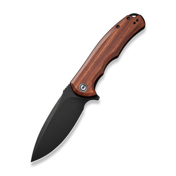 Civivi Praxis Folding Knife Cuibourtia Wood Handle 9Cr18MoV Plain