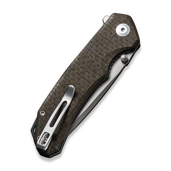 Civivi Brazen Folding Knife Green Coarse Micarta Handle D2 Plain Edge Silver Bead Blast Finish C2023F