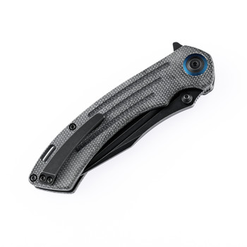 Kansept Pretatout Folding Knife Black Micarta Handle 154CM Plain Black Blade T1032A2