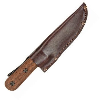 Ka-Bar  Becker Kephart Fixed Blade Fixed Blade Knife Walnut Handle 1095 Spear Point Plain Edge Stonewash Finish KABK62