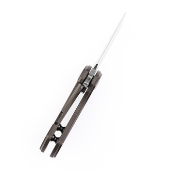 Kansept Mini Korvid Folding Knife Bronze Titanium Handle S35VN Plain Edge Satin Finish K3030A3