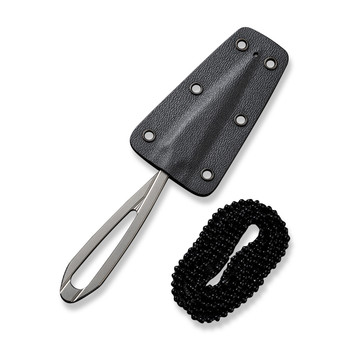 Civivi D-Art Fixed Blade Knife Silver Bead Blast Handle/Blade D2 Plain Edge C21001-1