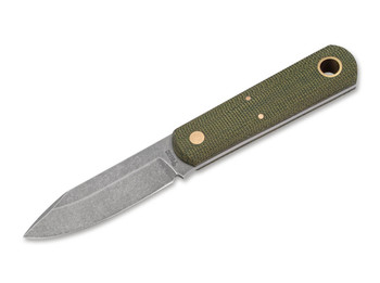 Boker Barlow BFF Fixed Blade Knife Green Micarta Handle ABE-L Plain Edge 120505
