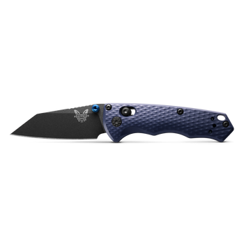 Benchmade Immunity AXIS Folding Knife Charcoal Gray Billet Aluminum Handle CPM-M4  Wharncliffe Plain Black Blade 290BK