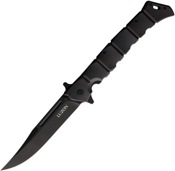 Cold Steel Large Luzon Folding Knife Black GFN Handle Plain Black Blade CS20NQXBKBK