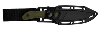 Kershaw Deschutes-Caper Fixed Blade Knife Olive Polypropylene/Rubber Handle D2 Clip Point Plain Edge Stonewash Finish 1882 Kershaw Deschutes-Caper Fixed Blade Knife Olive Polypropylene/Rubber Handle D2 Clip Point Plain Edge Stonewash Finish 1882