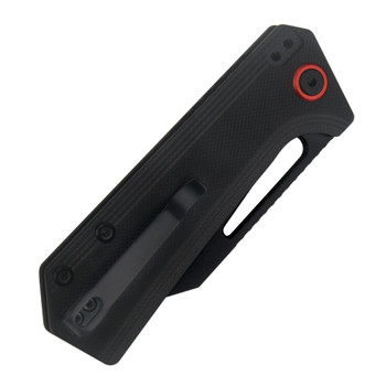 Artisan Cutlery CJRB Ruffian Folding Knife Black G10 Handle AR-RPM9 Drop Point Plain Black Blade J1924-BBK