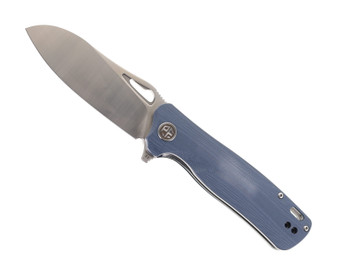 Petrified Fish Bunta Folding Knife Gray G10 Handle D2 Plain Edge Satin Finish PF868-B