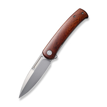 Discontinued Civivi Cetos Folding Knife Cuibourtia Wood/Stainless Steel Handle 14C28N Spear Point Plain Edge Silver Bead Blast Finish C21025B-4 Discontinued Civivi Cetos Folding Knife Cuibourtia Wood/Stainless Steel Handle 14C28N Spear Point Plain Edge Silver Bead Blast Finish C21025B-4