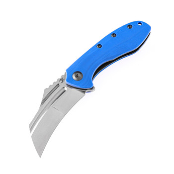 Kansept KTC3 Folding Knife Dark Blue G10 Handle 154CM Plain Edge Stonewash Finish T1031A3