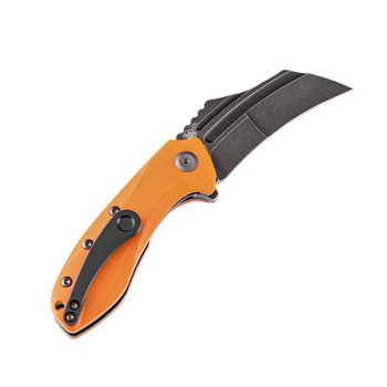 Kansept KTC3 Folding Knife Orange G10 Handle 154CM Plain Black Blade T1031A4