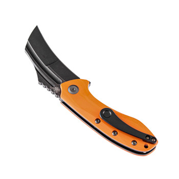 Kansept KTC3 Folding Knife Orange G10 Handle 154CM Plain Black Blade T1031A4