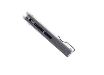 TwoSun Button Lock Pocket Knife Titanium Handle Plain Edge D2 Plain Edge TS358