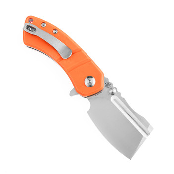 Discontinued Kansept Korvid M Folding Knife Orange G10 Handle 154CM Plain Edge Satin Finish T2030A6