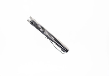 Kansept Entity Folding Knife Bead Blast Titanium Handle S35VN Plain Edge Satin Finish K1036A1