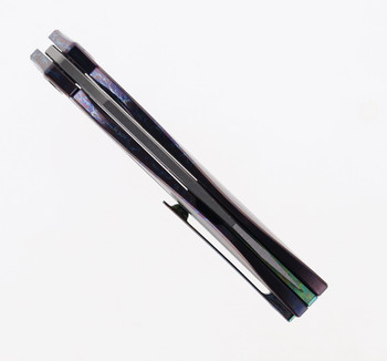 TwoSun Folding Knife Color Titanium Handle Plain Edge M390 Steel TS306-M390-Color