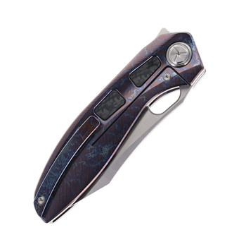 TwoSun Folding Knife Color Titanium Handle Plain Edge M390 Steel TS306-M390-Color