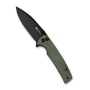 Sencut Sachse Folding Knife Green Micarta Handle 9Cr18MoV Drop Point Plain Edge Black Stonewash Finish S21007-2 Sencut Sachse Folding Knife Green Micarta Handle 9Cr18MoV Drop Point Plain Edge Black Stonewash Finish S21007-2