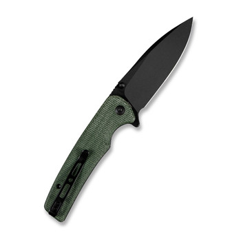 Sencut Sachse Folding Knife Green Micarta Handle 9Cr18MoV Drop Point Plain Edge Black Stonewash Finish S21007-2 Sencut Sachse Folding Knife Green Micarta Handle 9Cr18MoV Drop Point Plain Edge Black Stonewash Finish S21007-2